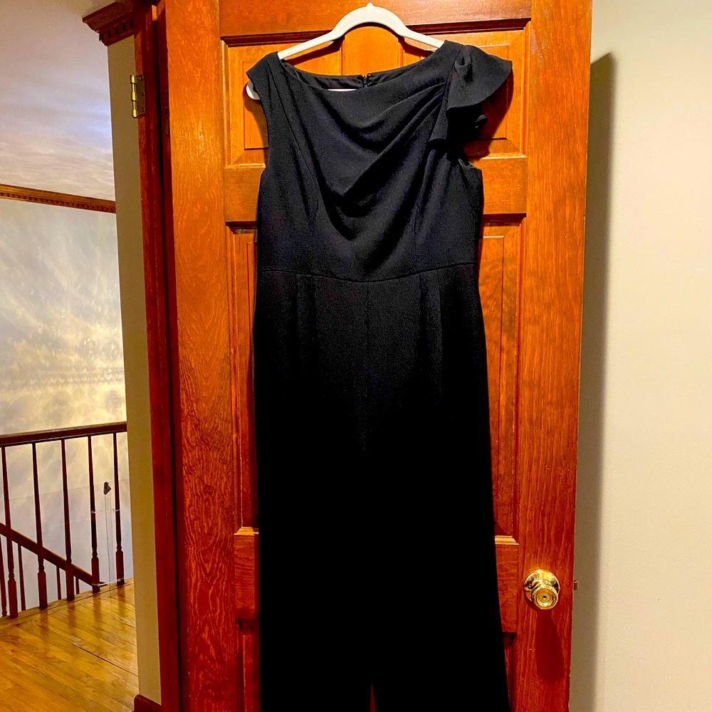 Black crepe Harper Rose jumpsuit